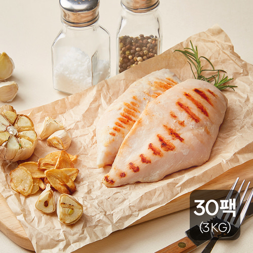 신선하닭 소프트 닭가슴살 갈릭맛 3kg (100g 30팩)