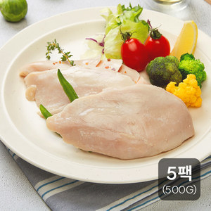 신선하닭 소프트 닭가슴살 오리지널 500g (100g 5팩)